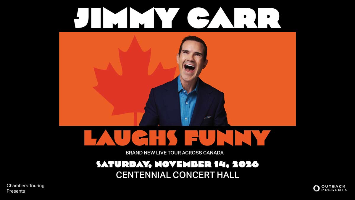 Jimmy Carr - Winnipeg - Centennial Concert Hall