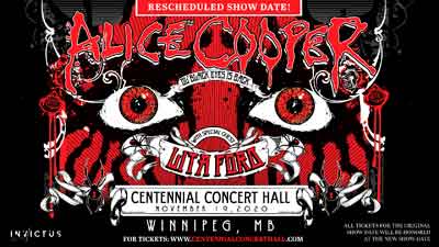 Alice Cooper - Winnipeg - Nov 19, 2020.